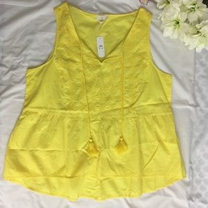 Sleeveless Peplum Top